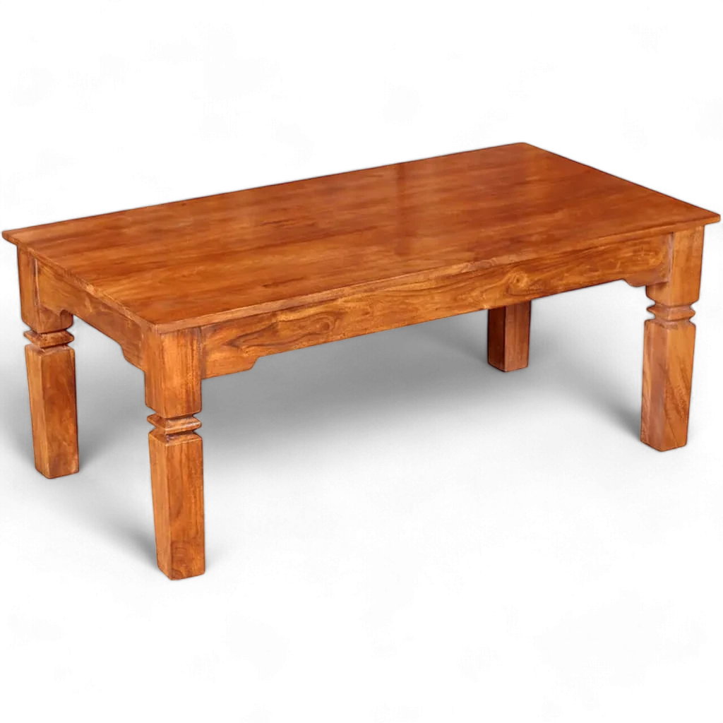 grande table basse rectangulaire en bois