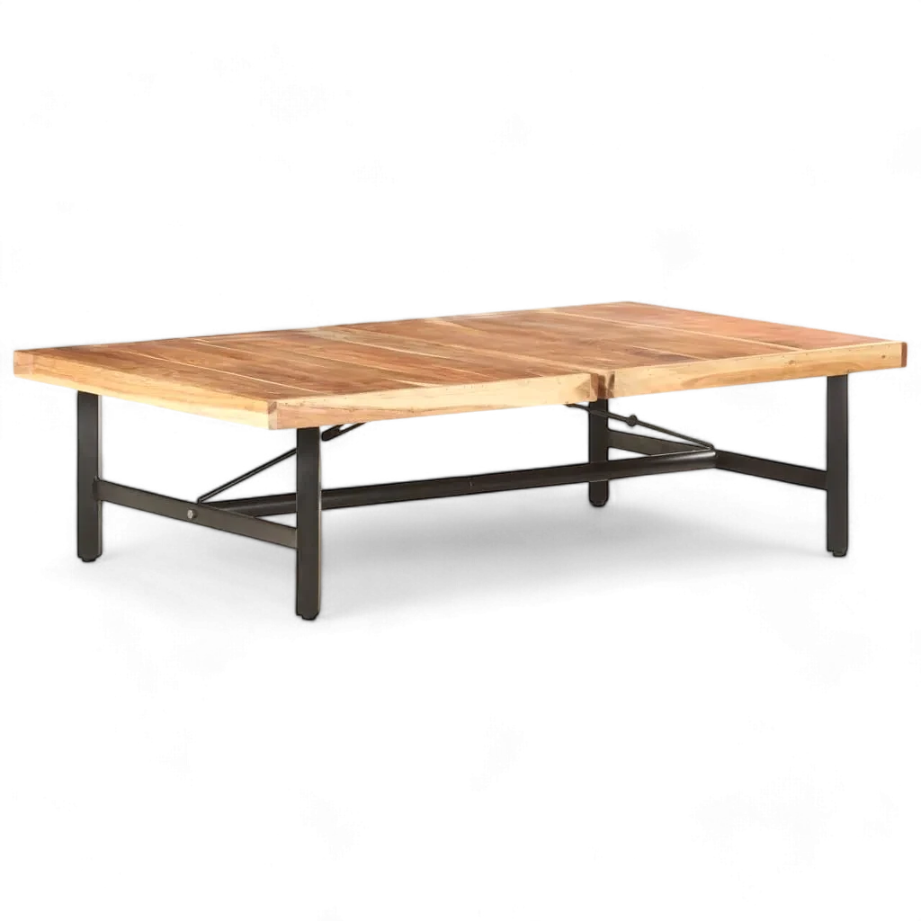 longue table basse en bois