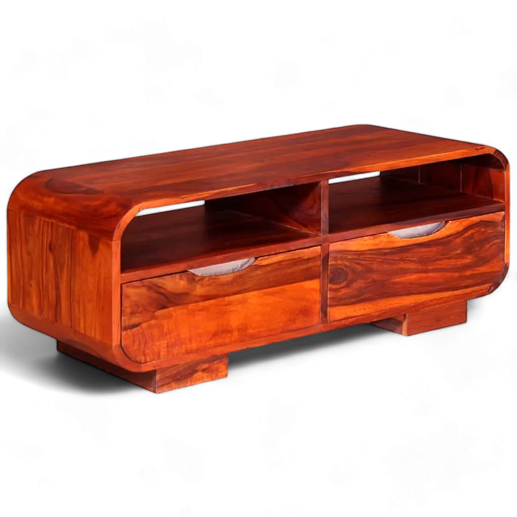 table basse en bois exotique massif